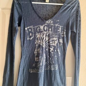 Big Chief Women's Long Sleeve Tee - Blue